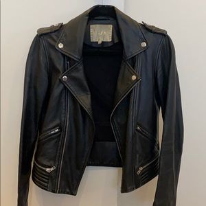 Maje leather biker jacket